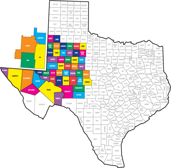 Counties of the Permian Basin